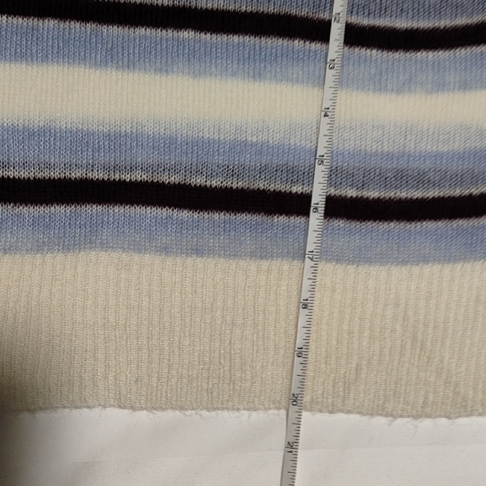 J. Crew Blue and Cream Striped Sweater - Picture 5 of 9